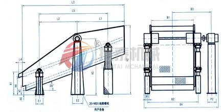 YK圆振动筛外形简图